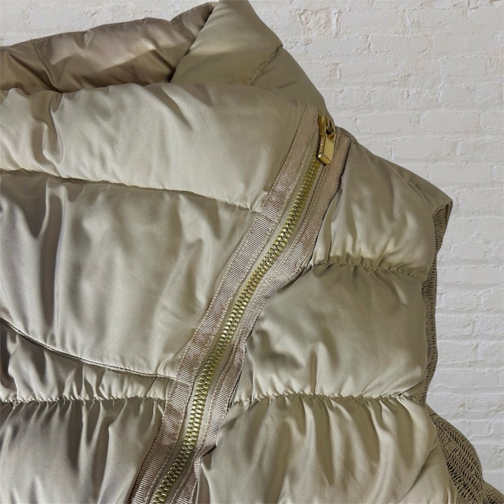 Athleta Light Tan Quilted Puffer Vest. Size Medium - Picture 6 of 12